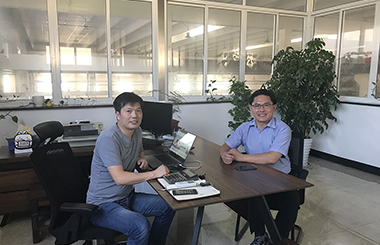 韓國erae公司全球采購總經理來我公司考察洽談